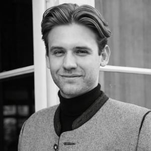 Confident portrait in black and white
