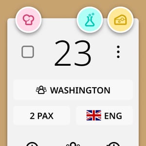 Visual ticket markers in the Annoncer Kitchen Management System