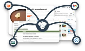 Web apps integrated into the Annoncer kitchen platform