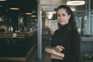 Restaurant manager overseeing daily operations